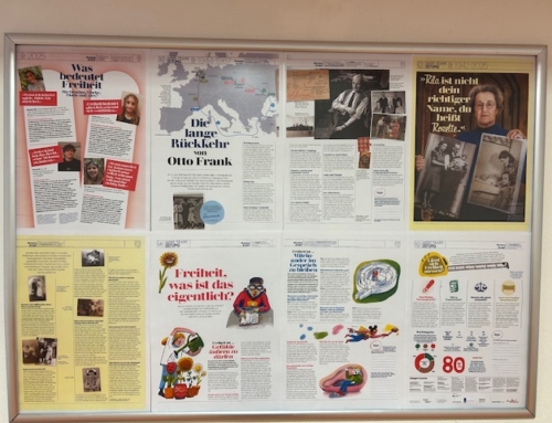 80 Jahre Freiheit und Frieden: Eine Ausstellung zur „Anne Frank Zeitung“ an der Lobkowitz Realschule