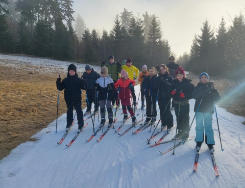 Skilangläufer trainieren auf der Silberhütte