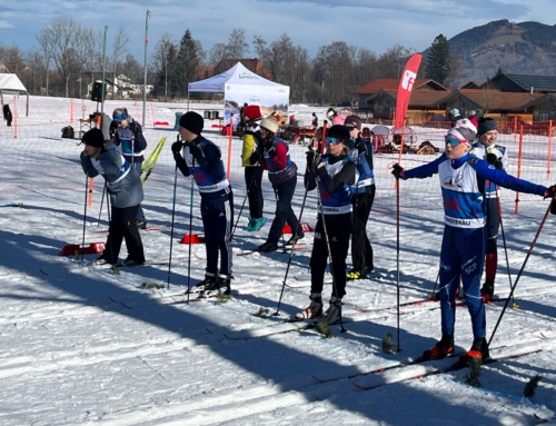 Schulmannschaft Langlauf beim Landesfinale in Lenggries (02./03. Februar)