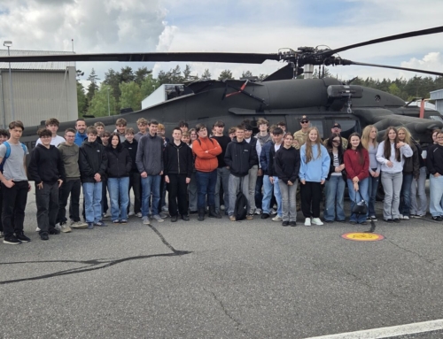 Lobkos der 9. Jahrgangsstufe erkunden Grafenwöhr