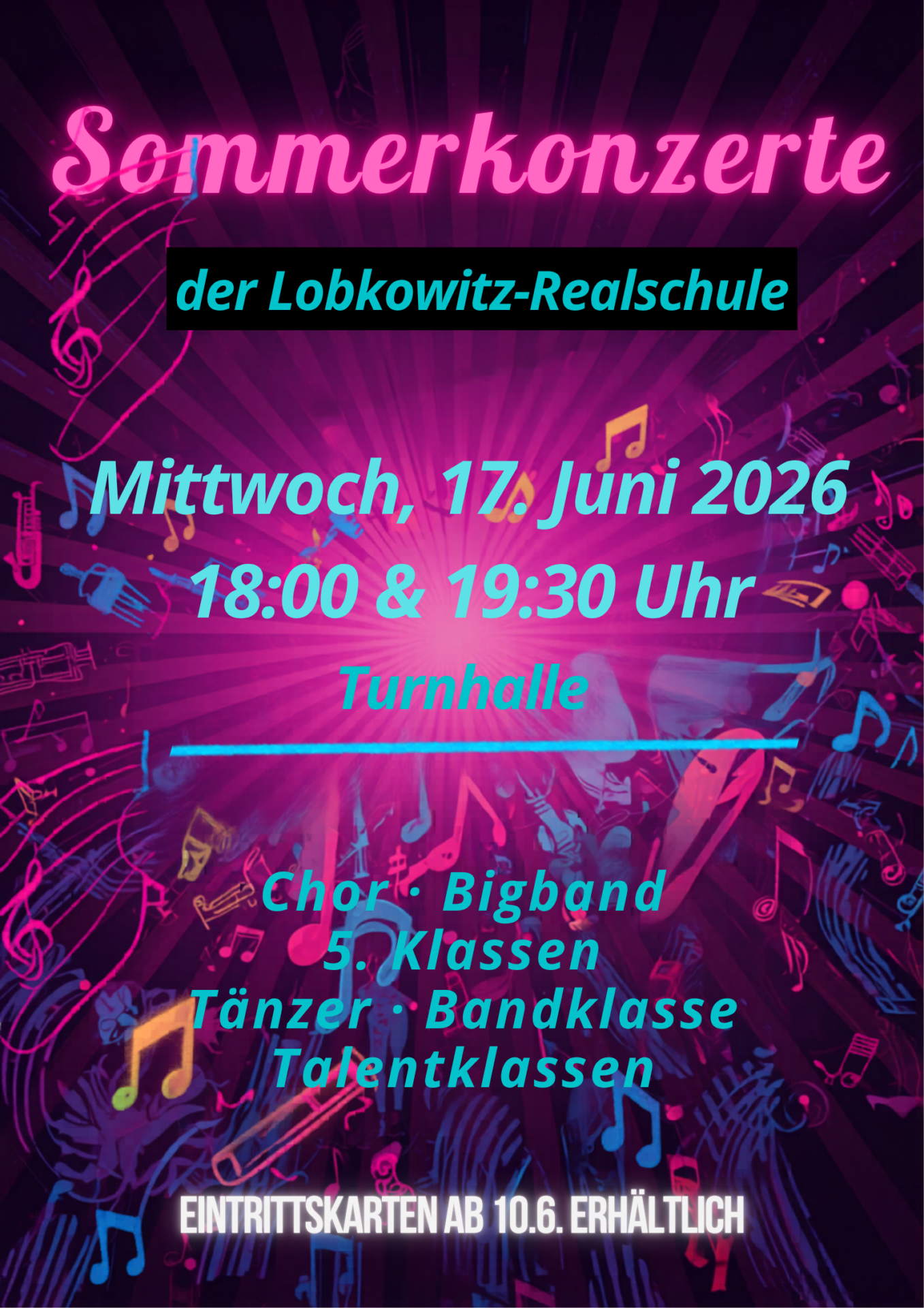 Sommerkonzerte Poster